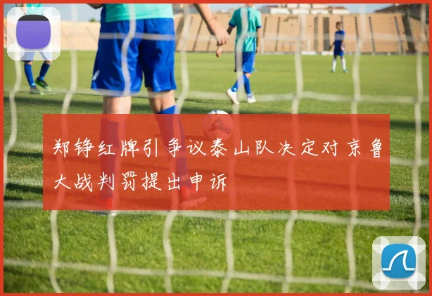 郑铮红牌引争议泰山队决定对京鲁大战判罚提出申诉